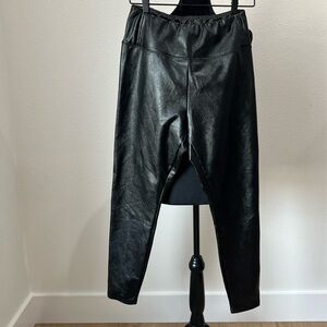 BP faux leather Shiny Black Leggings size L